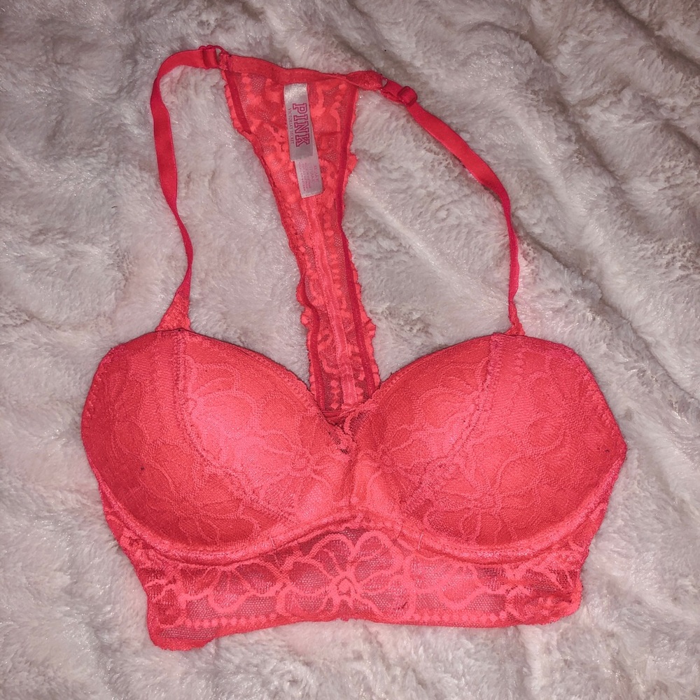 PINK Victoria’s Secret Hot Pink Bralette